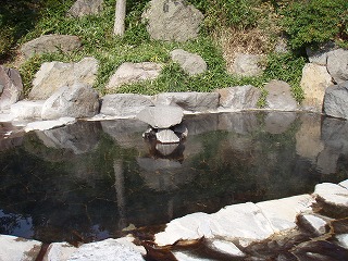 馬曲温泉望郷の湯の男湯露天風呂