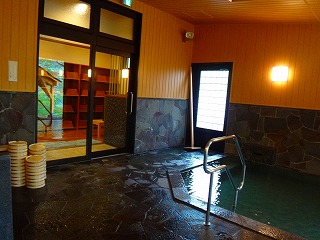 川原湯温泉王湯会館の浴室