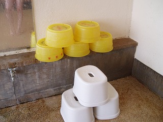 関温泉 中村屋旅館のケロリン桶