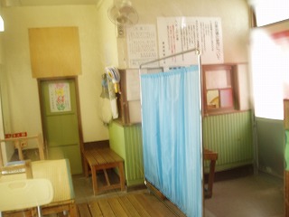 飯坂温泉共同浴場　八幡の湯の脱衣所