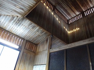 野沢温泉松葉の湯の天井