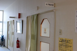 かみのやま温泉葉山共同浴場 寿荘の浴室入り口